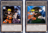 Naruto and Sasuke Custom Yu-Gi-Oh Lenticular Token Card