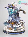 Digimon Resin Statue - GD Studio - Garurumon Digivolution (PREORDER)