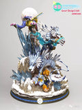 Digimon Resin Statue - GD Studio - Garurumon Digivolution (PREORDER)